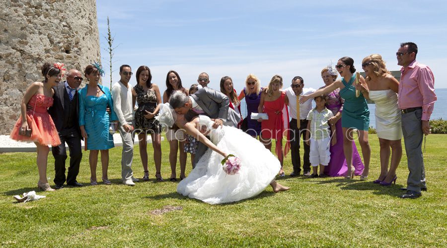 Foto grupal de boda original