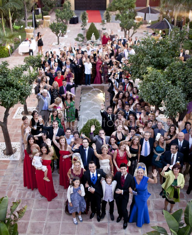 Foto grupal de boda original