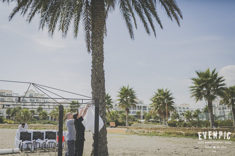 boda en la playa de Marbella